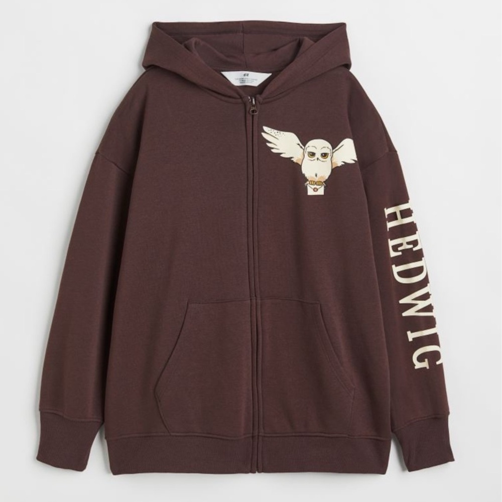 Harry Potter x H&M Hedwig the Owl Zipper Up Hoodie 
Size 20